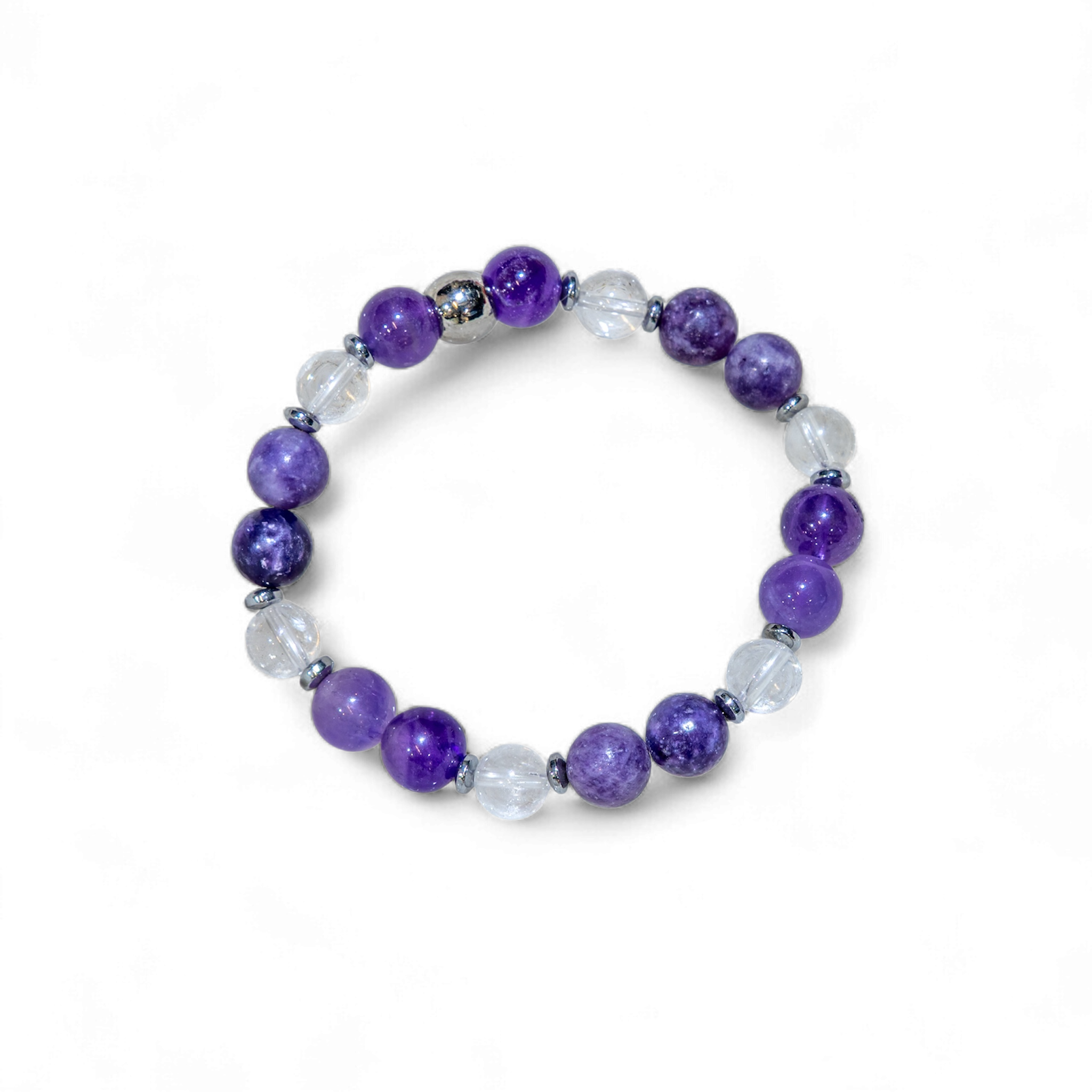 Bracelet élastique, Chakra Couronne, mixte