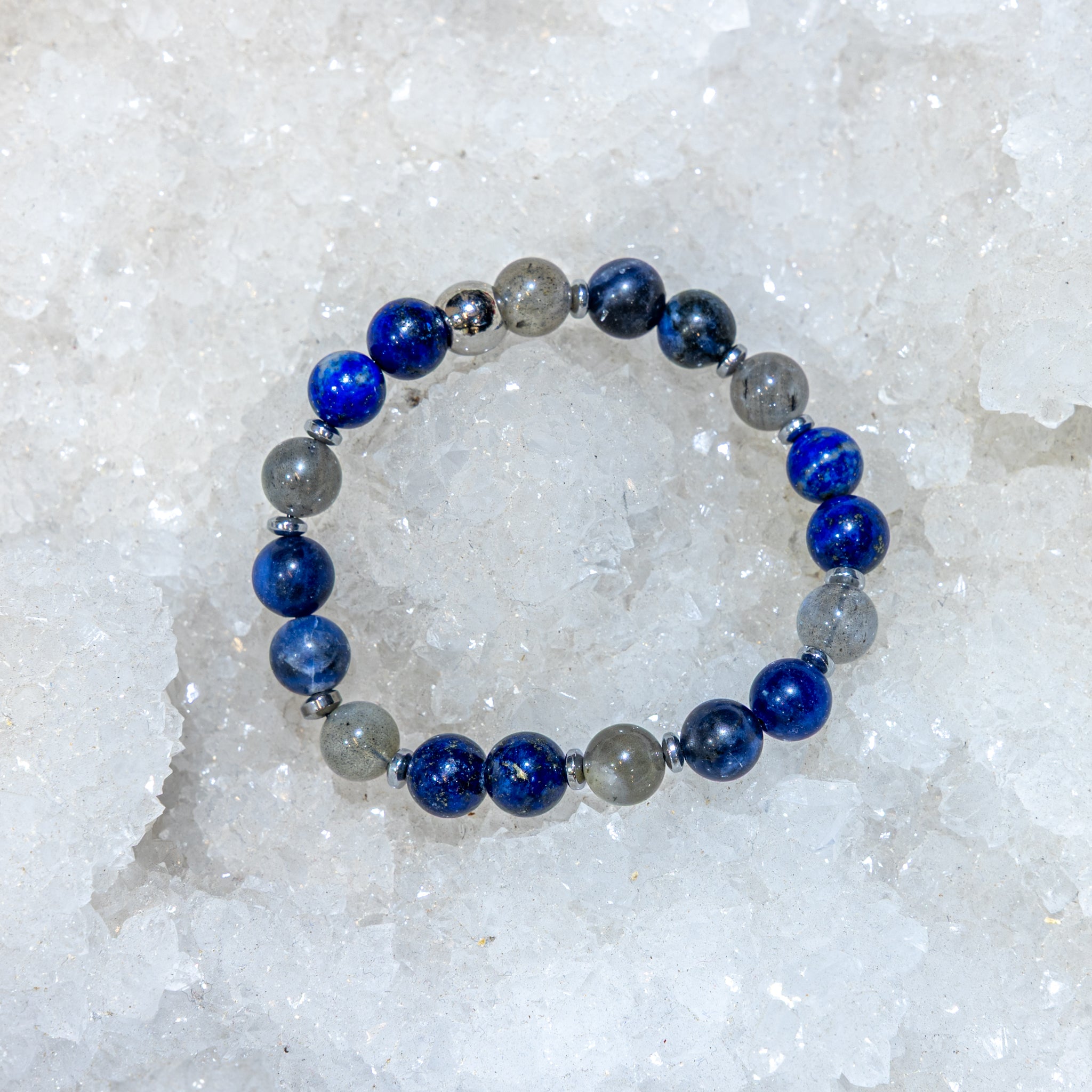 Bracelet élastique, Chakra du 3ème Œil, mixte