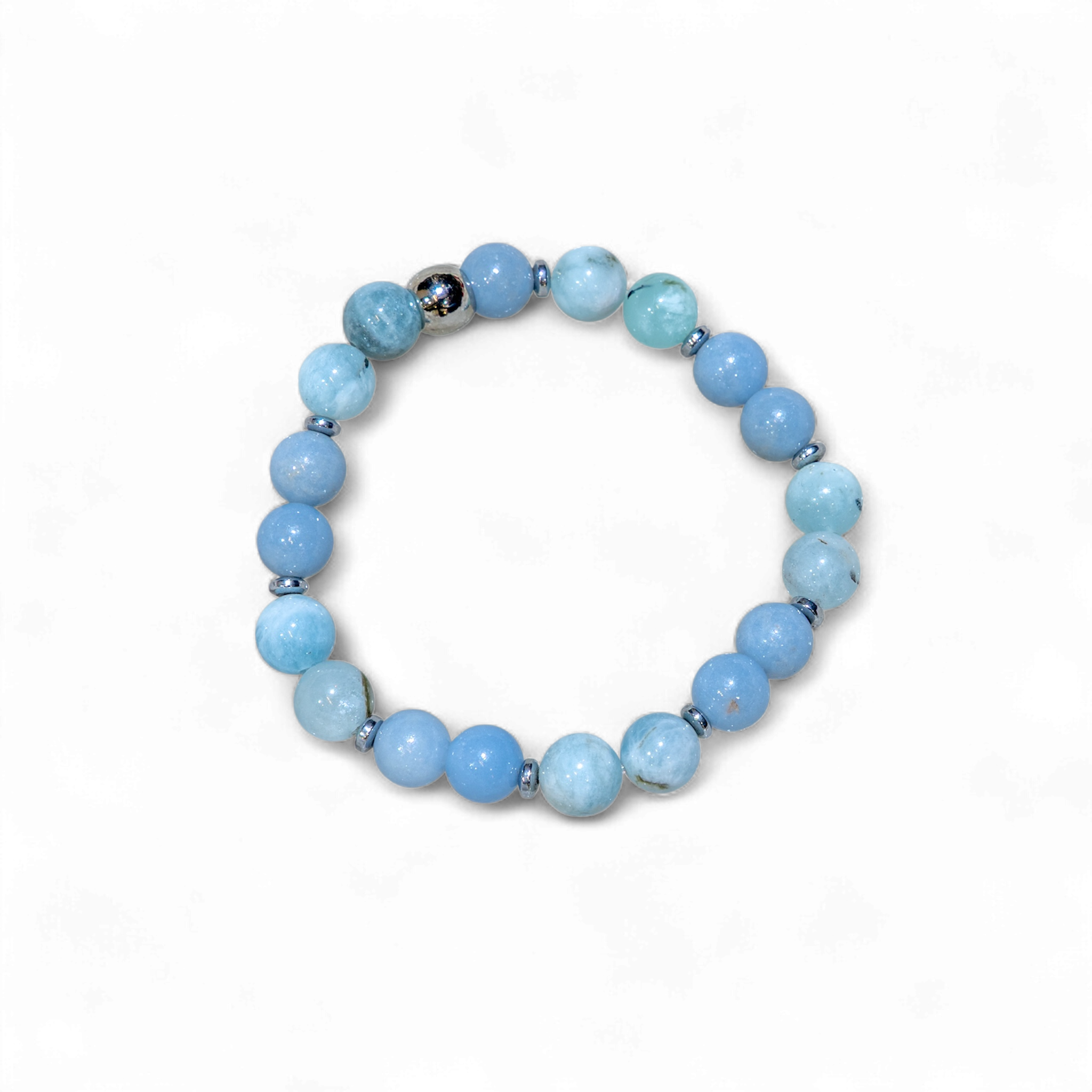 Bracelet élastique, Chakra de la Gorge, mixte