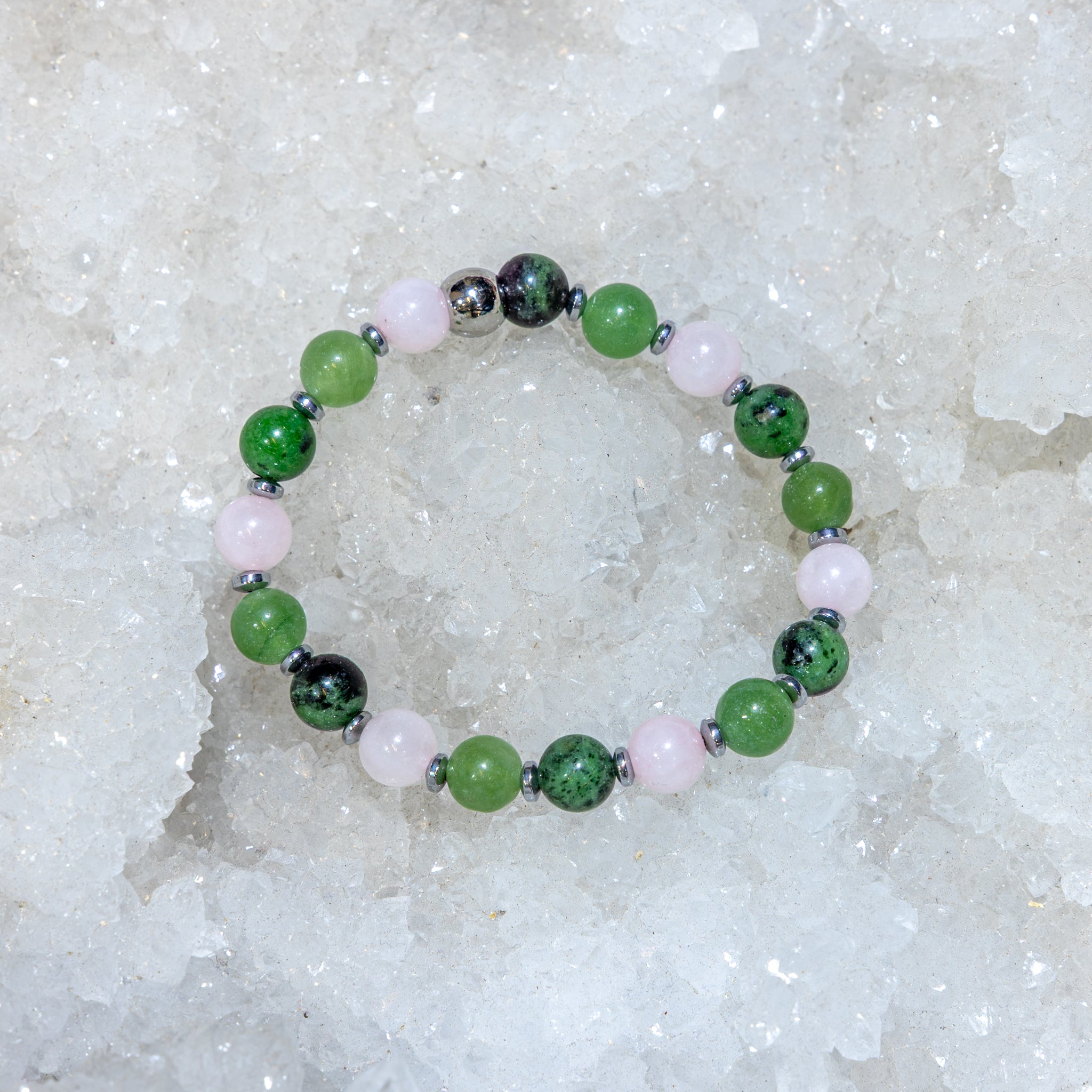 Bracelet élastique, Chakra du Cœur, mixte