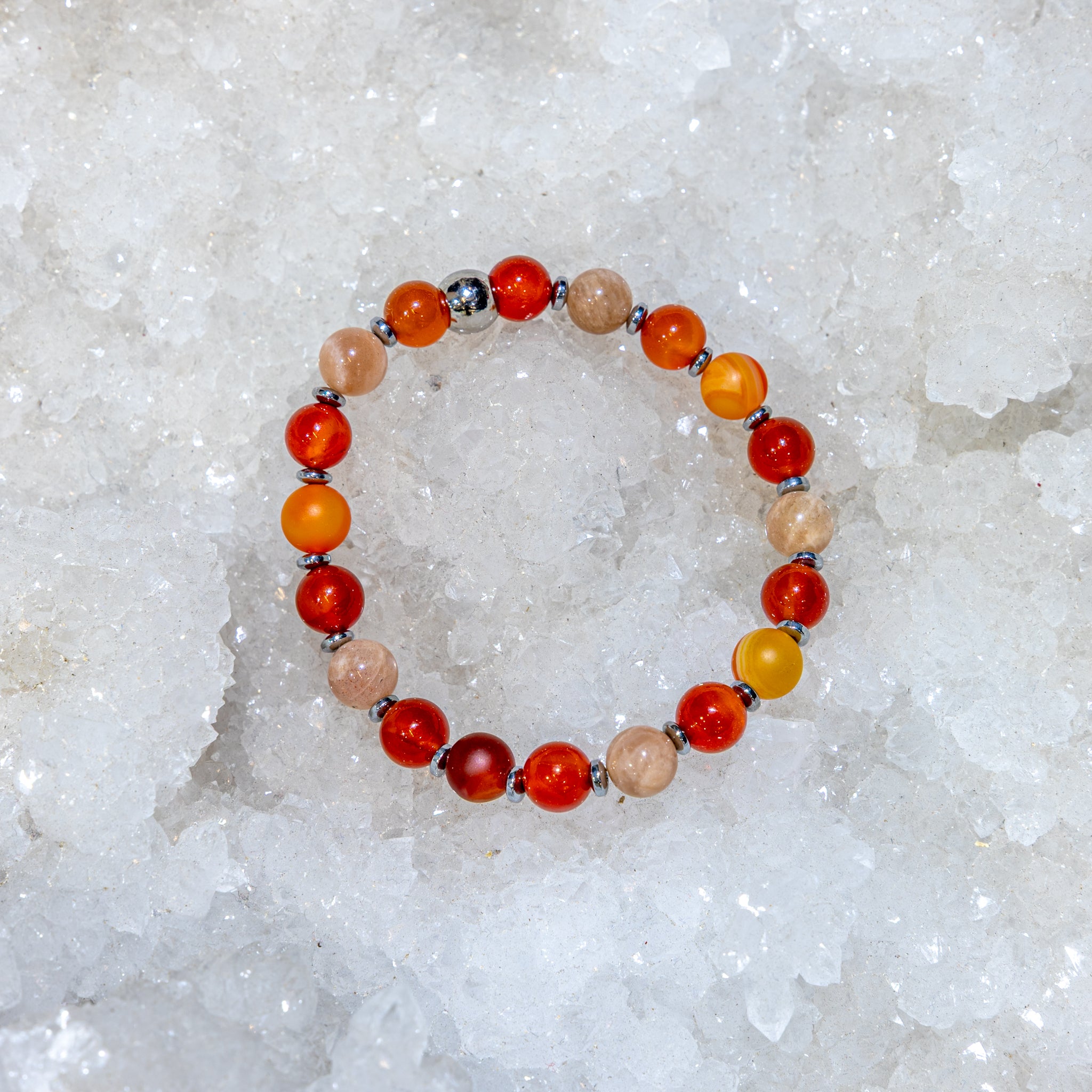 Bracelet élastique, Chakra Sacré, mixte