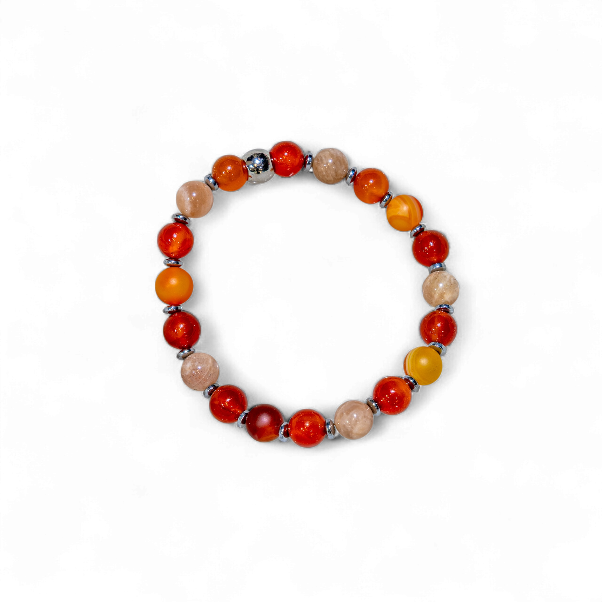 Bracelet élastique, Chakra Sacré, mixte