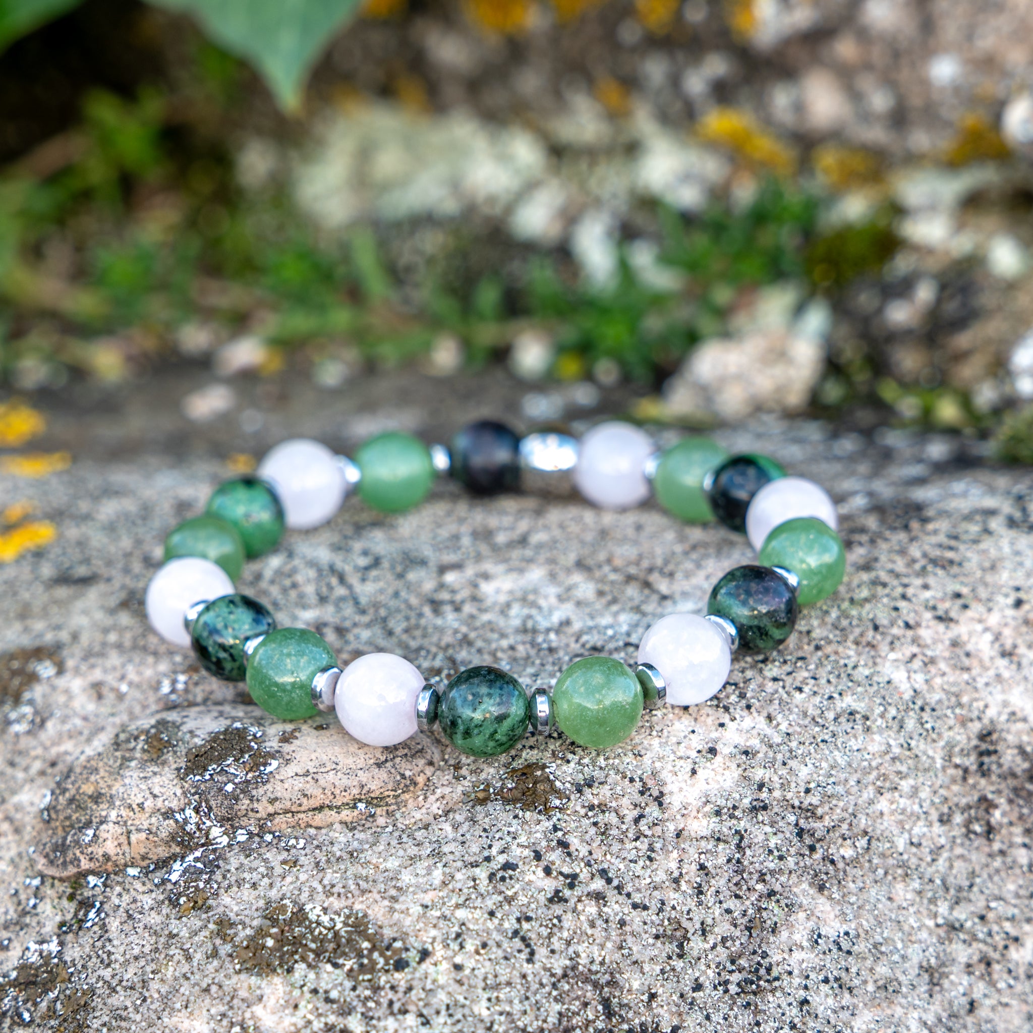 Bracelet élastique, Chakra du Cœur, mixte