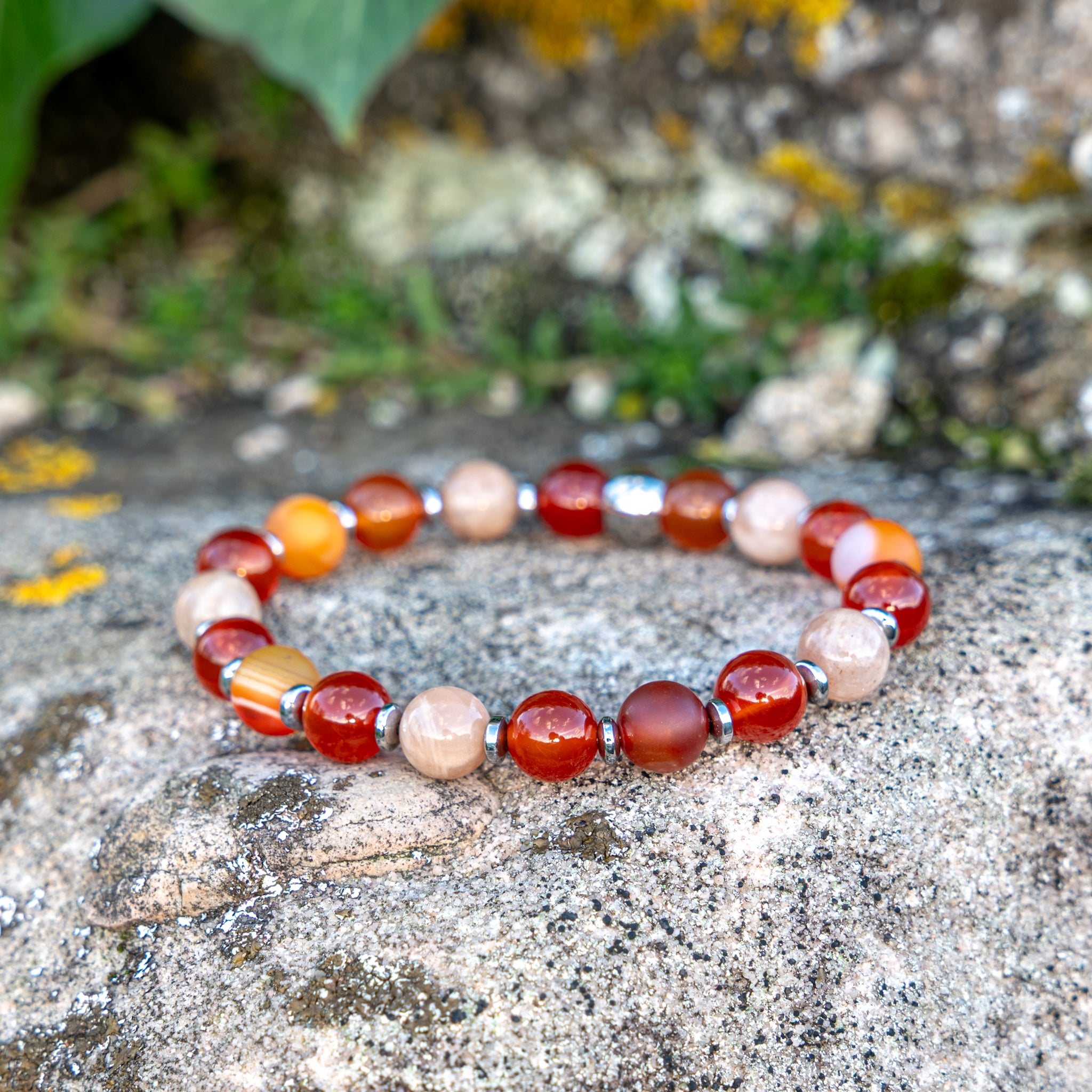 Bracelet élastique, Chakra Sacré, mixte