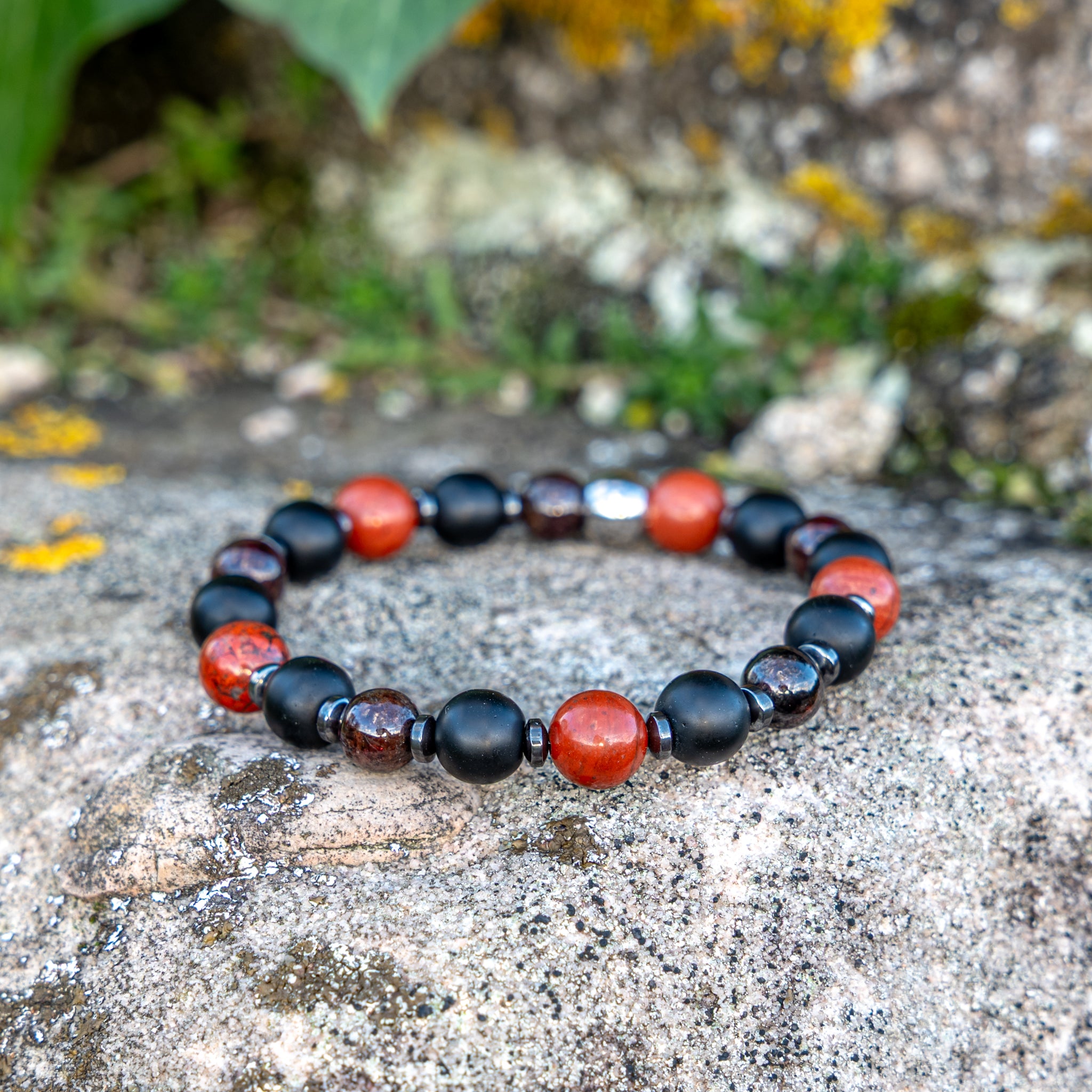 Bracelet élastique, Chakra Racine, mixte