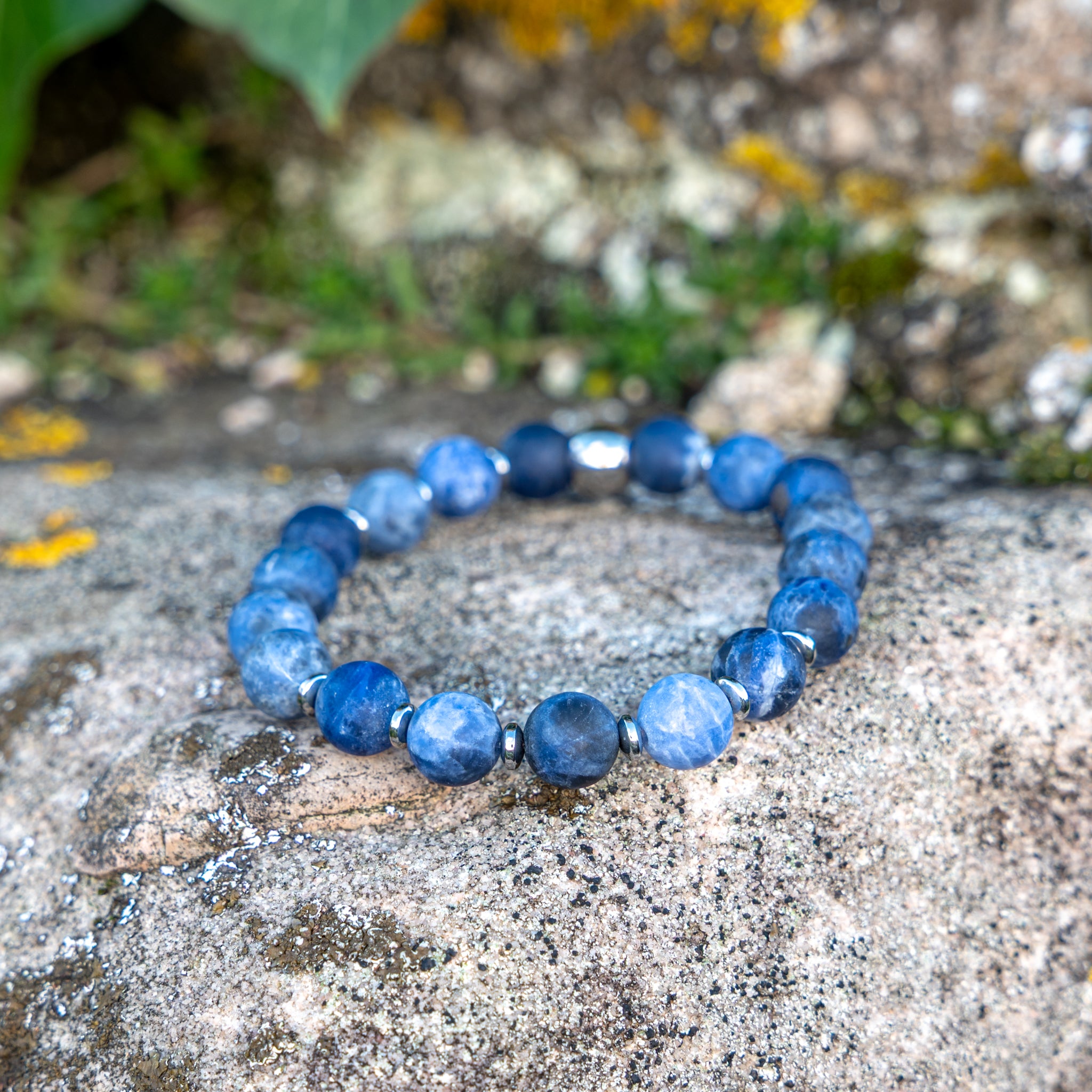 Bracelet élastique en Sodalite, Chakra du 3ème Œil