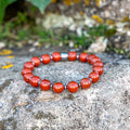 Bracelet élastique en Jaspe rouge, Chakra Racine